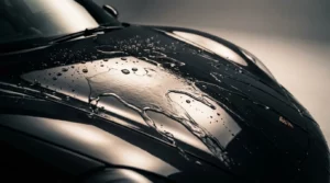 3M Ceramic Coating beading water on a freshly polished sedan at Detailing Shoppe Noida